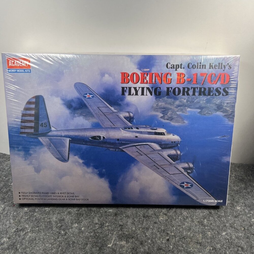 NEW Academy 1/72 Captain Colin Kelly’s Boeing B-17C/D Flying Fortress Model Kit